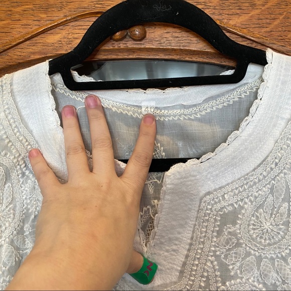 Embroidered Tunic Dress Cover Up - Picture 3 of 9